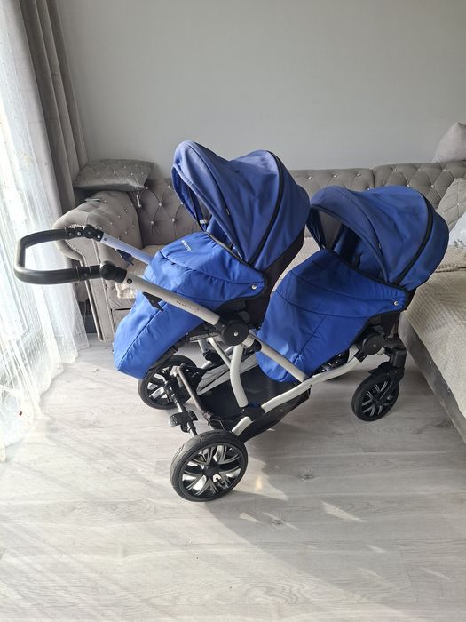 Wozek bebetto 42 3w1 blizniaczy dla bliźniakow duo podwójny rok po rok