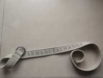 Pas Armani bawełna 110x4 cm beż
