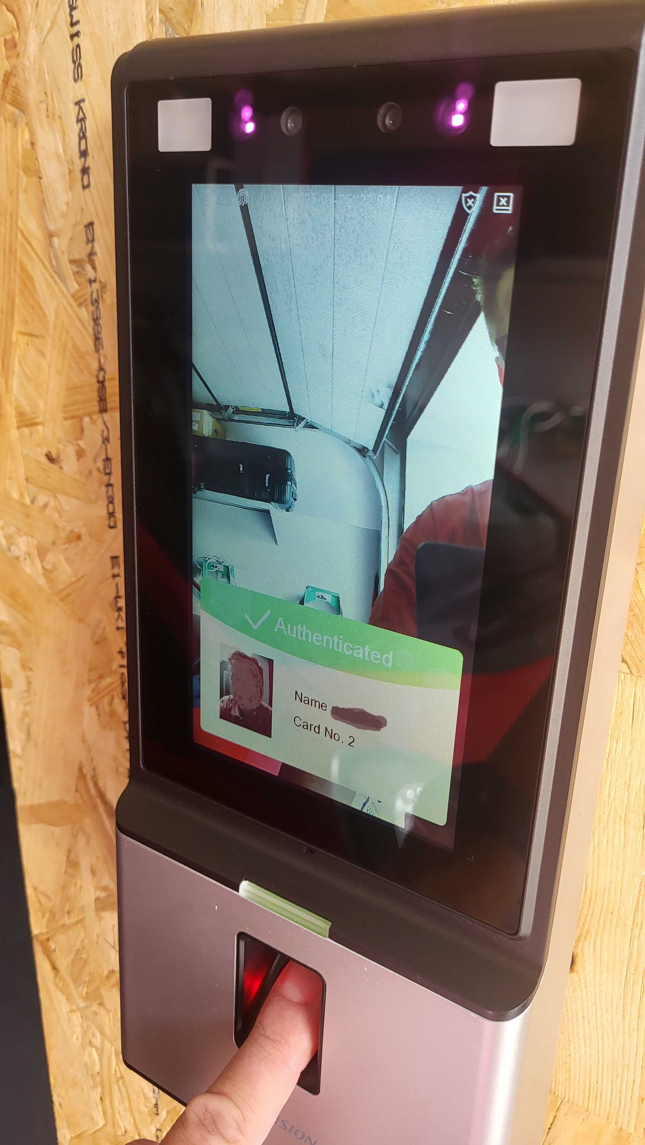 Hikvision terminal rozpoznawania twarzy, odcisk palca kontrola dostępu