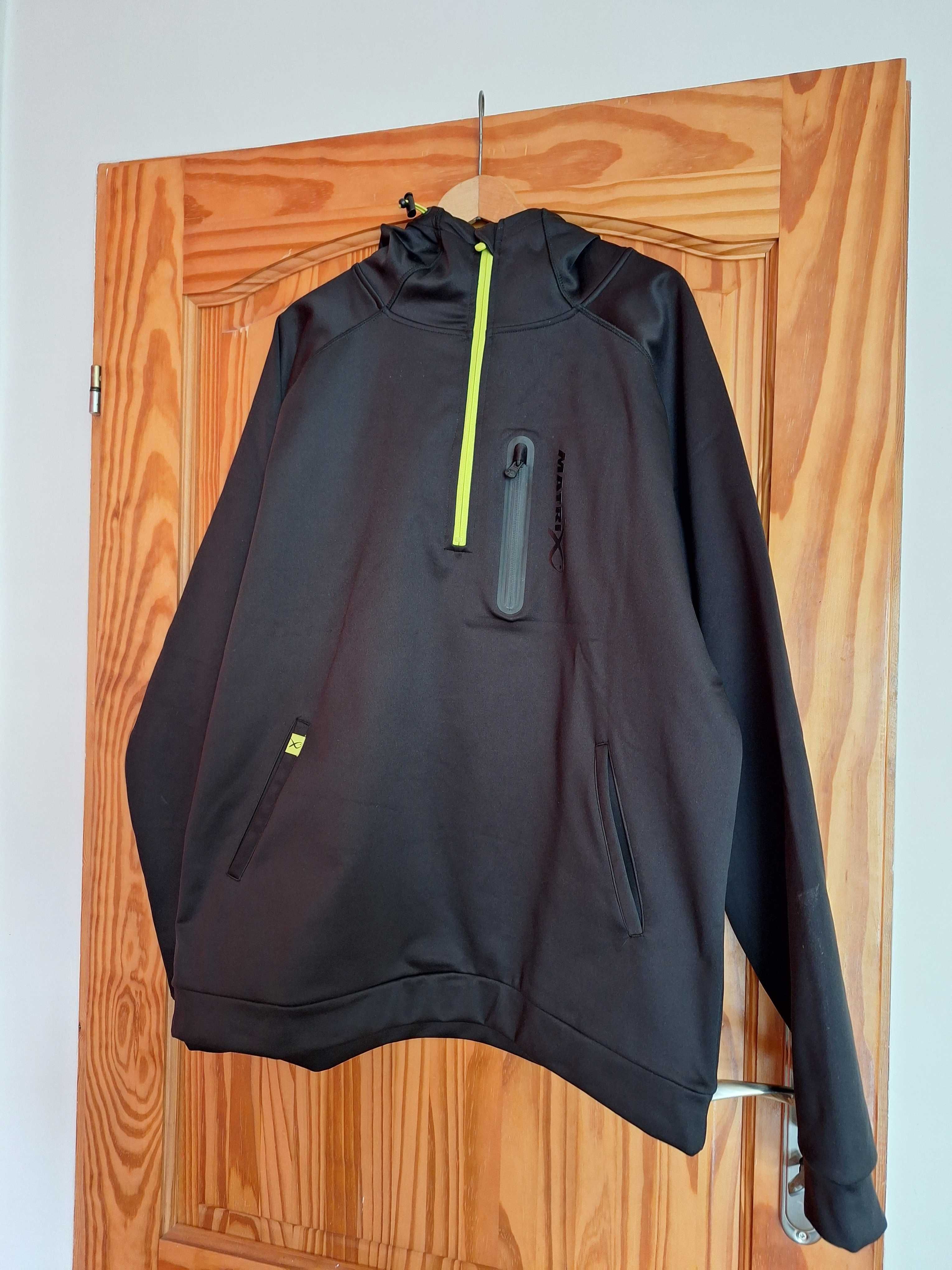 Bluza Matrix 1/4 Zip Sweat Black/Lime - roz. XL
