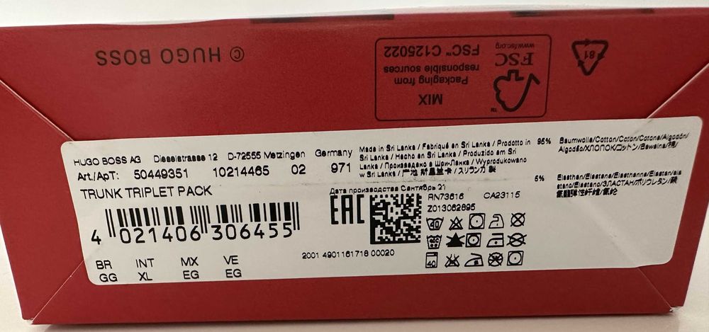 HUGO BOSS bokserki męskie rozmiar XL/L