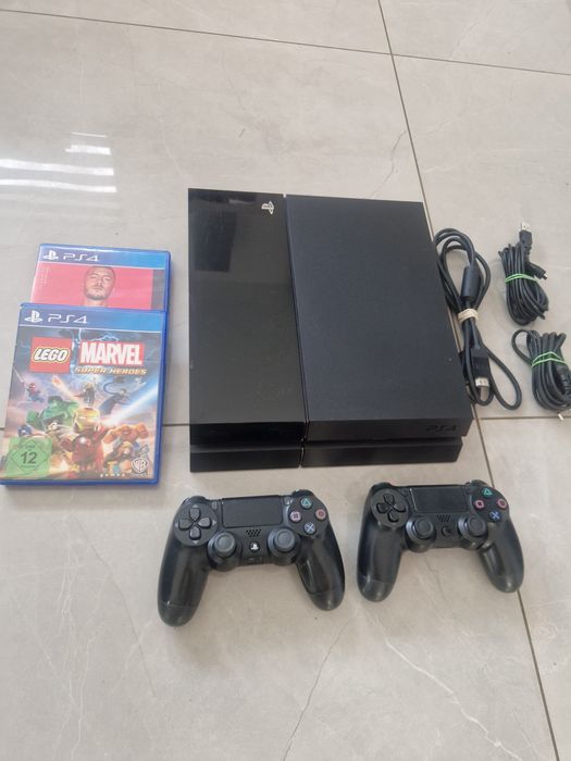 Playstation 4 500gb + 2x Pad + 2x Gra ps4 Okablowanie