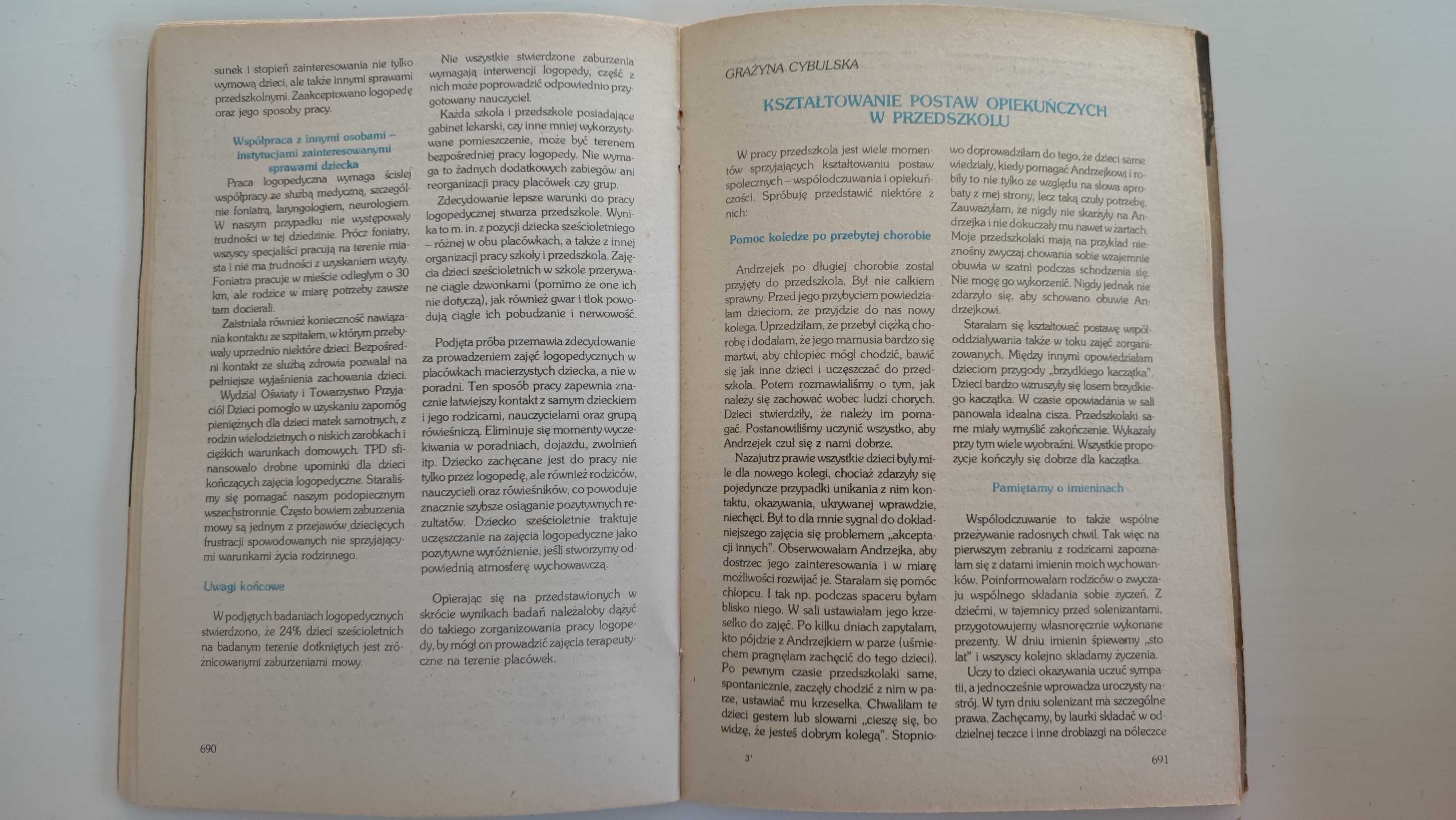 Mega zestaw WYCHOWANIE W PRZEDSZKOLU - roczniki 1981-83  STAN DOBRY
