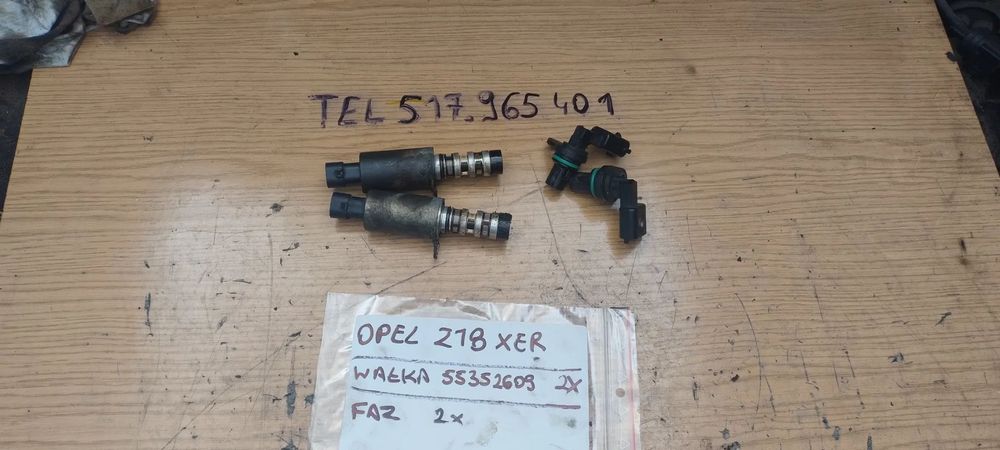 OPEL astra zafira inne 1,6 16V  1,8 16v czujnik faz walka rozrządu 55352609