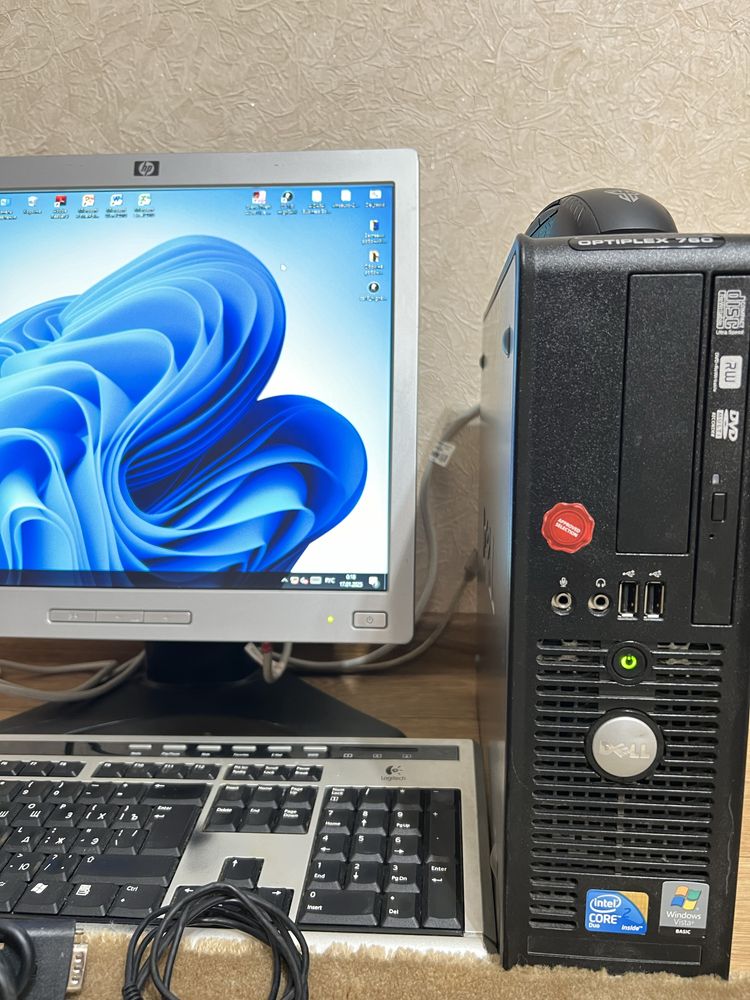 Системный блок Dell Optiplex 760 DT + монитор Hewlett Packard HP L1706