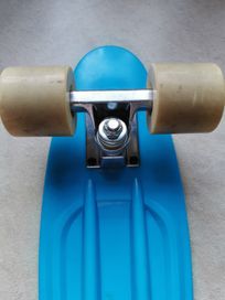 Deskorolka fiszka Decathlon Oxelo Skate Junior Plastic niebieska