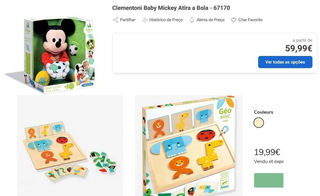 Brinquedos para bebé