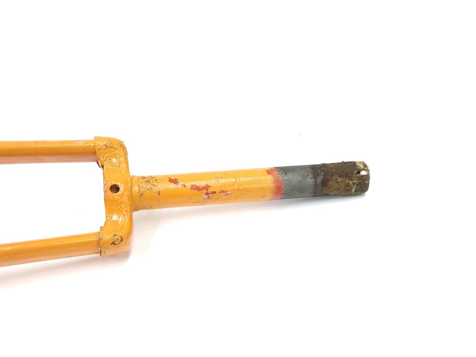 NOWY Widelec Romet Alka 24 cale żółte morelowe widełki