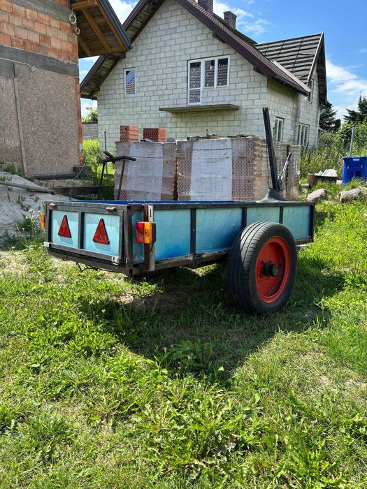 Przyczepka z kiprem do quada traktorka - USZKODZONA - brak homologacji