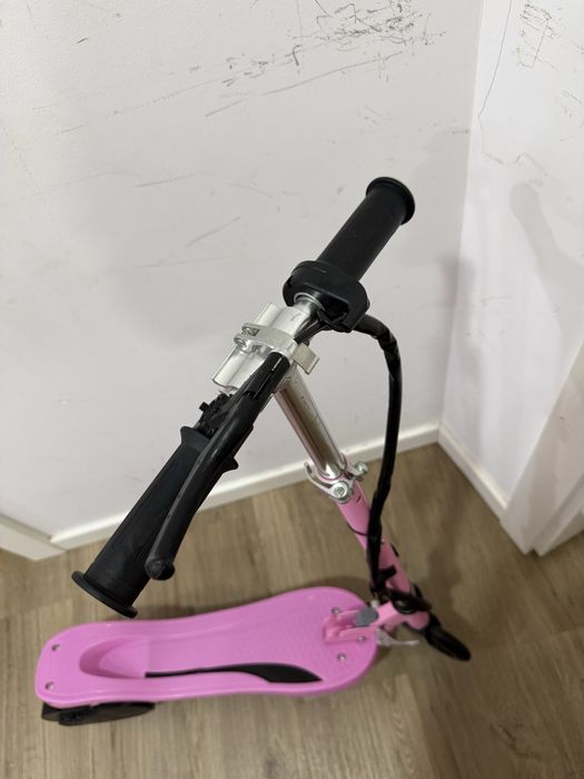 Trotinete Elétrico Metal, Plástico cor Rosa 75x36x93 cm HOMCOM