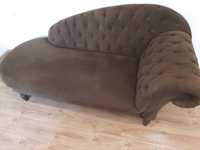 Sofa pikowana welurowa