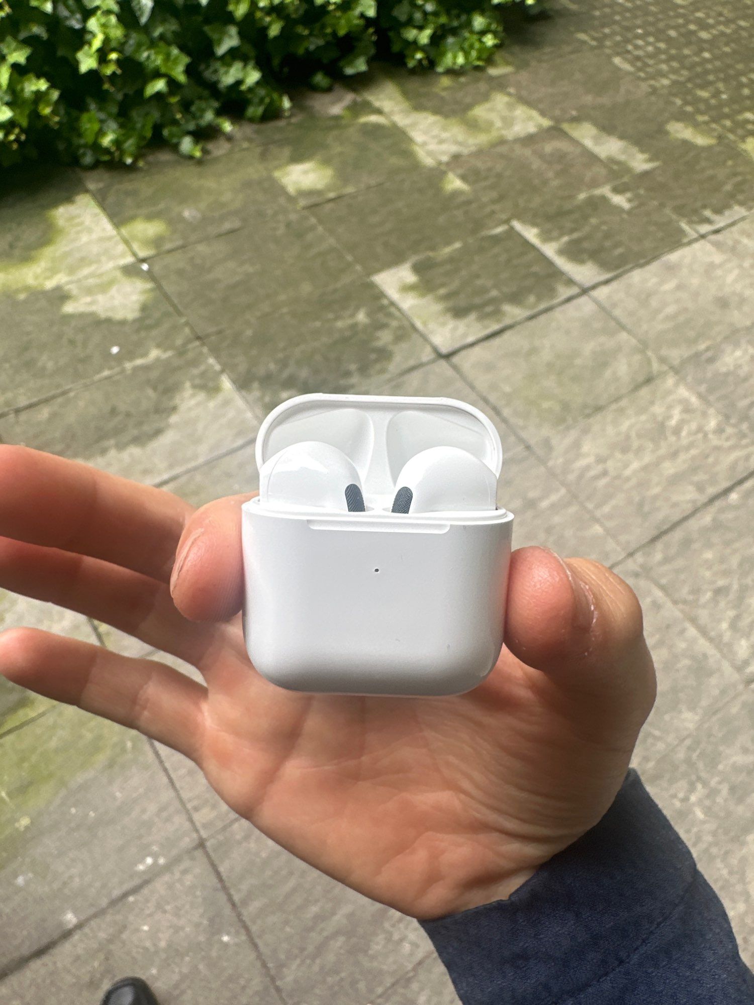 Белые беспроводные Наушники для телефона airpods кейс музыка