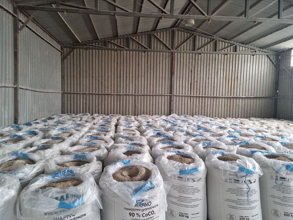 Wapno nawozowe granulowane kreda granulat