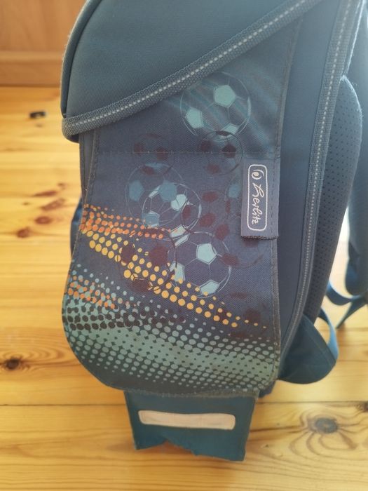 Tornister Herlitz niebieski z piłką nozną