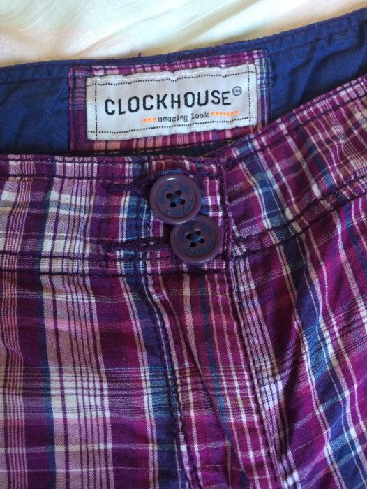C&A ( Clockhouse) Szorty biodrówki w kratkę