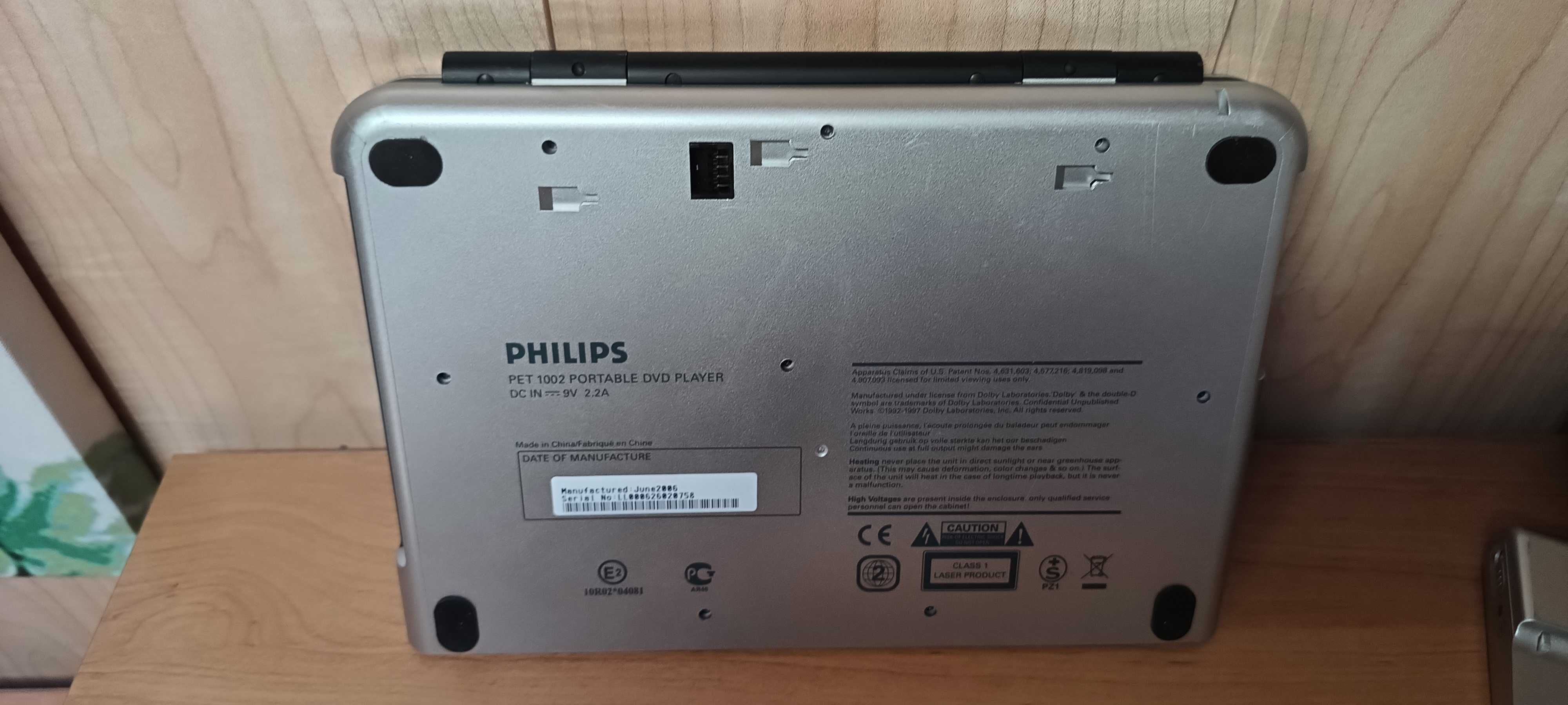 Philips Pet 102 - ekran 10,2 cala - DVD, CD przenośny odtwarzacz