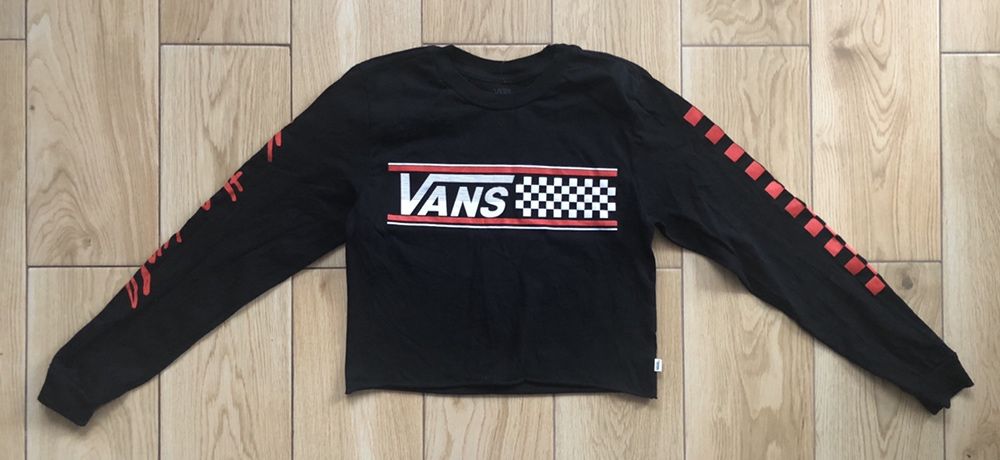 Bluzka z długim rękawem Crop top Vans S