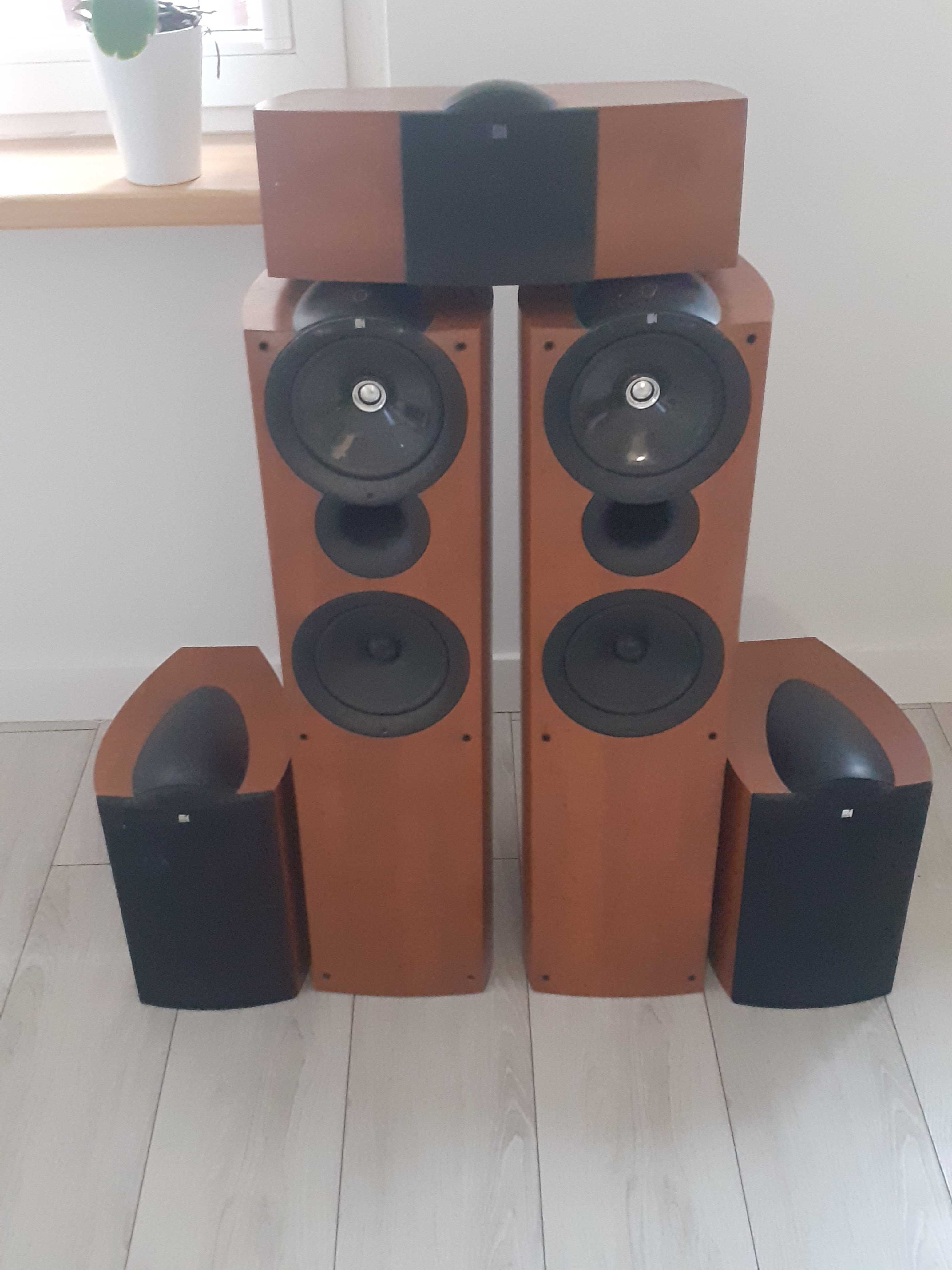 Blu-ray Cambridge azur 751BD, amplituner NAD T747, 5 głośników KEF