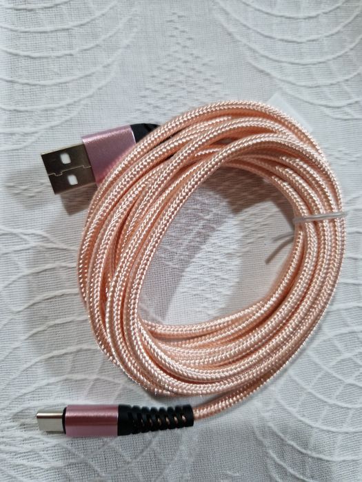 Cabo de carregamento rápido USB-C,  2 metros. Novo