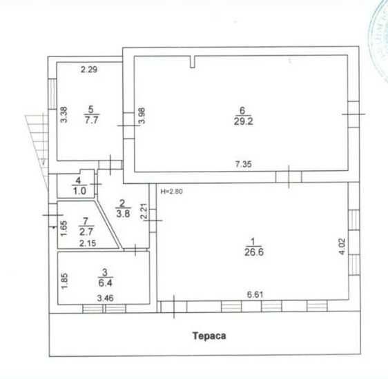 Оренда фасадного приміщення 100 м2 з терасою в центрі Боярки