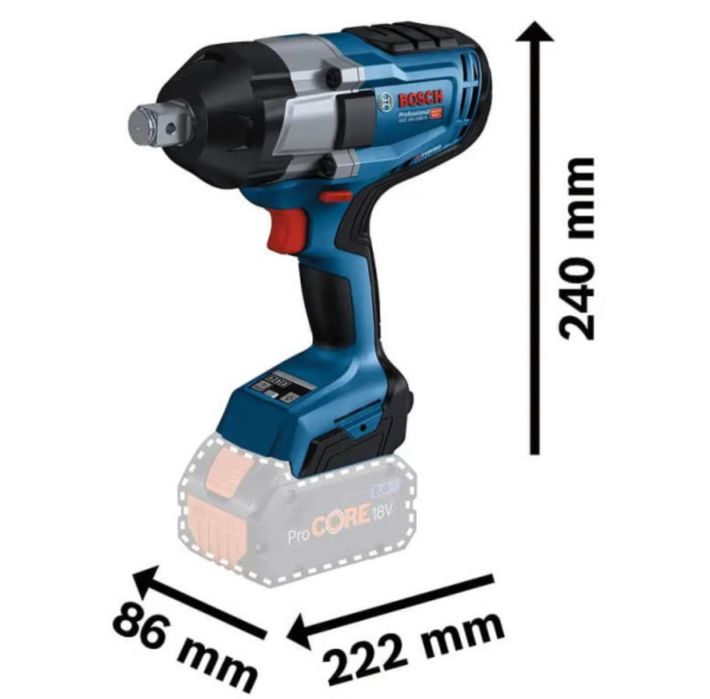 Набір гайковерт Bosch 1000  + 2 шт /5.0 Am + зарядне
