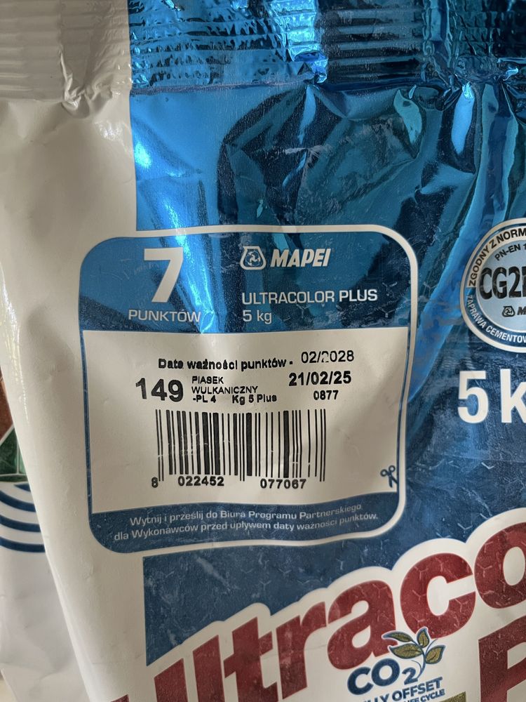 Fuga 5 kg Mapei 149 Piasek wulkaniczny