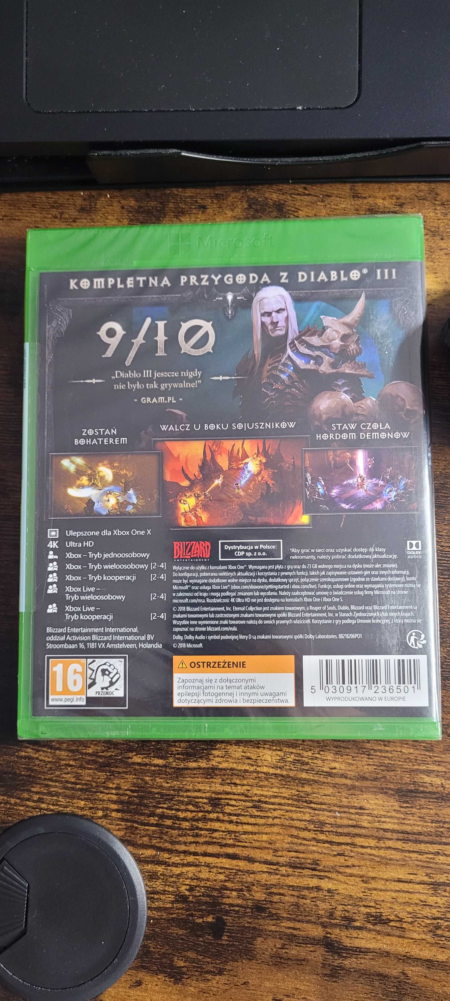 Diablo III Eternal Collection PL Xbox One Series X XOne XSX NOWA FOLIA