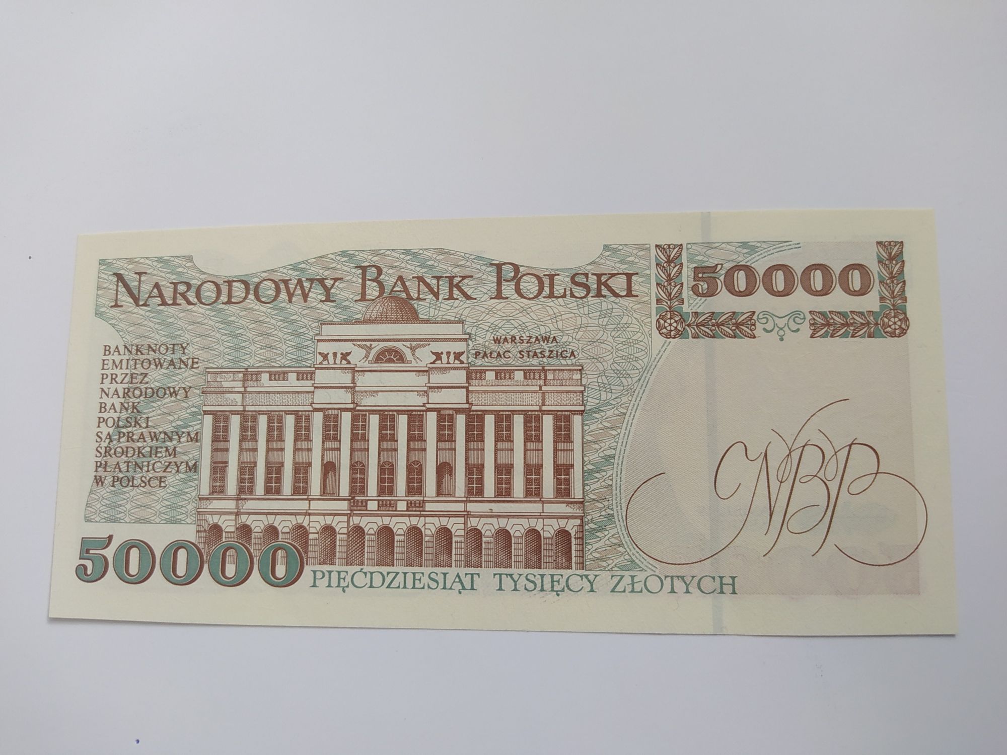 Banknot 50000 tysięcy złotych UNC-