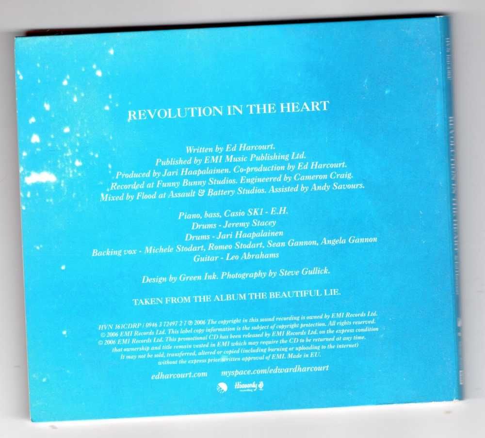 Ed Harcourt - Revolution In The Heart (CD, Promo)