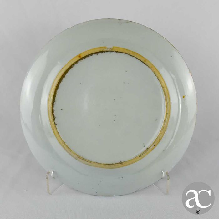 Prato em Porcelana da China decoração Mandarim, séc. XIX