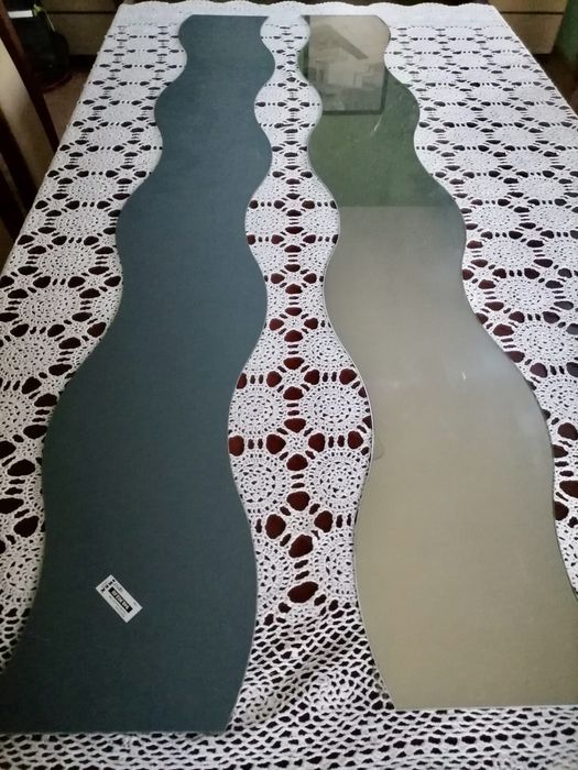 Lustro ścienne falowane