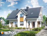 Projekt domu Archon W cynobrowkach 125m2 z antresola