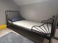 Łóżko rozsuwane młodzieżowe Minnen 80x200 czarne (Ikea)