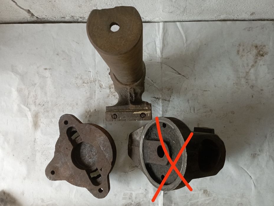 Тиски,лещата 125 мм по частинах,некомплект