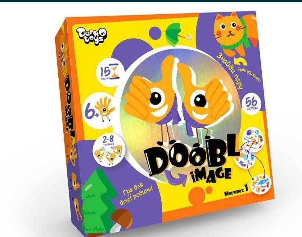 Настільна розважальна гра "Doobl Image" Danko Toys,гра вікторина