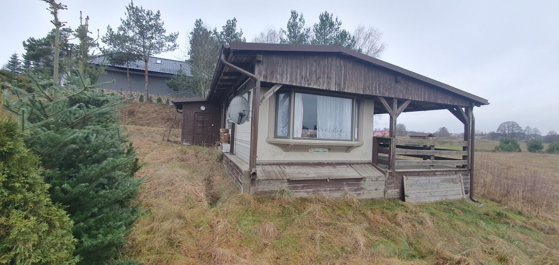 Domek Holenderski 12x3,6 z tarasem okazja działka 2744m.