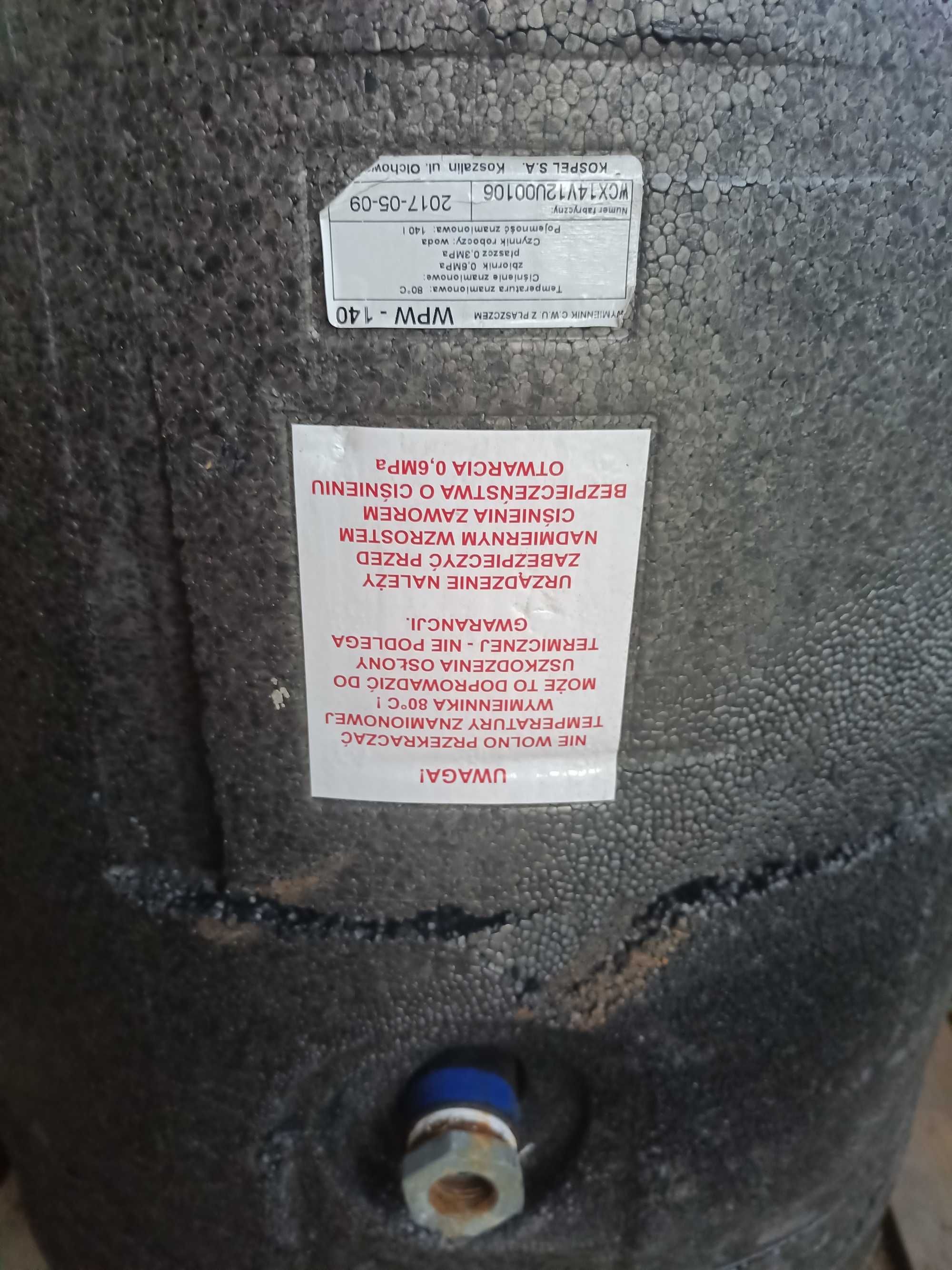 Bojler Kospel wpw140 wymiennik dwuplaszczowy