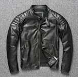 Kurtka skórzana bikerka ramoneska moto jacket pikowana skóra vintage