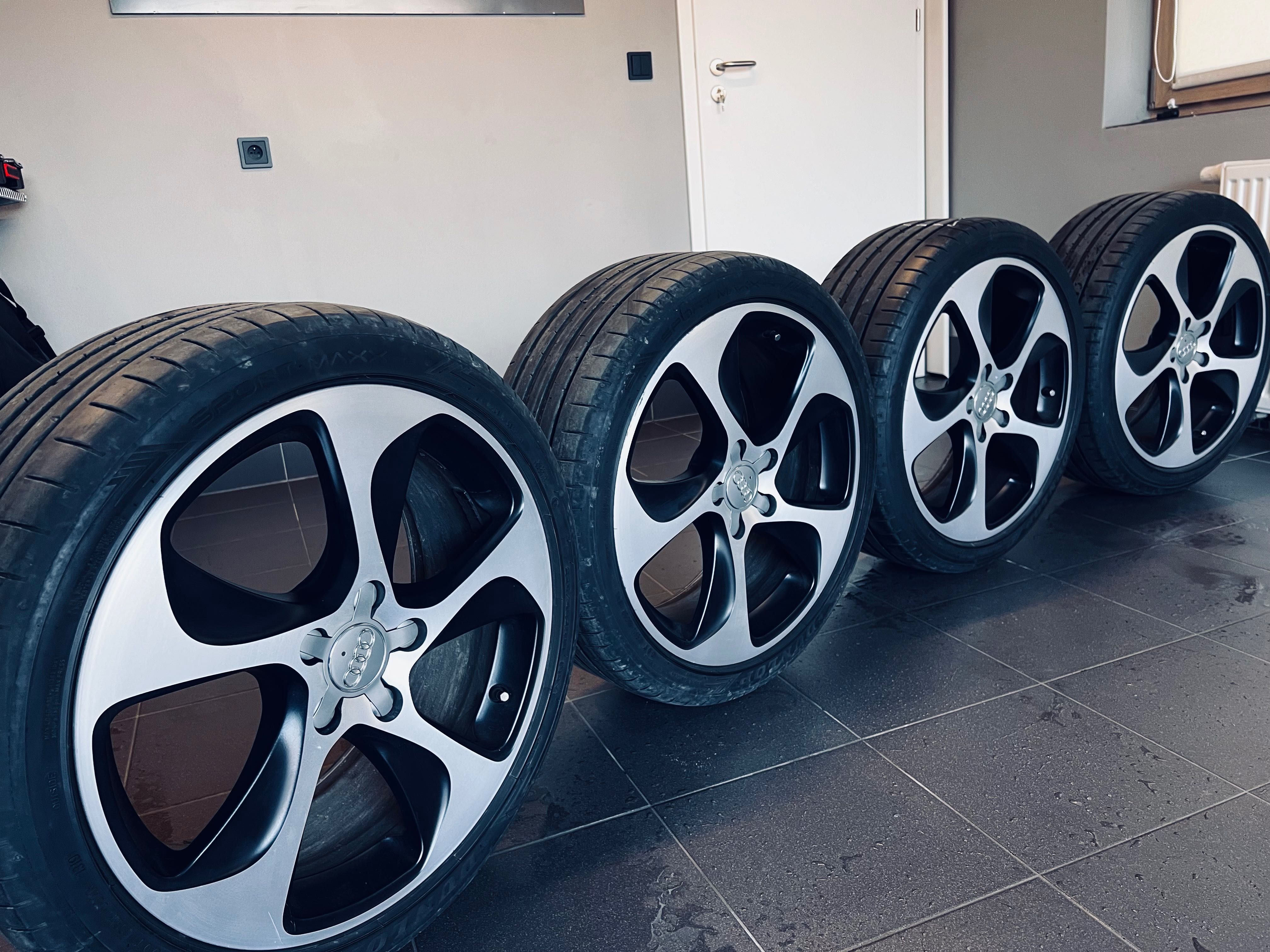 4 x Felga Audi 18 oryginalne + opony Dunlop Sport