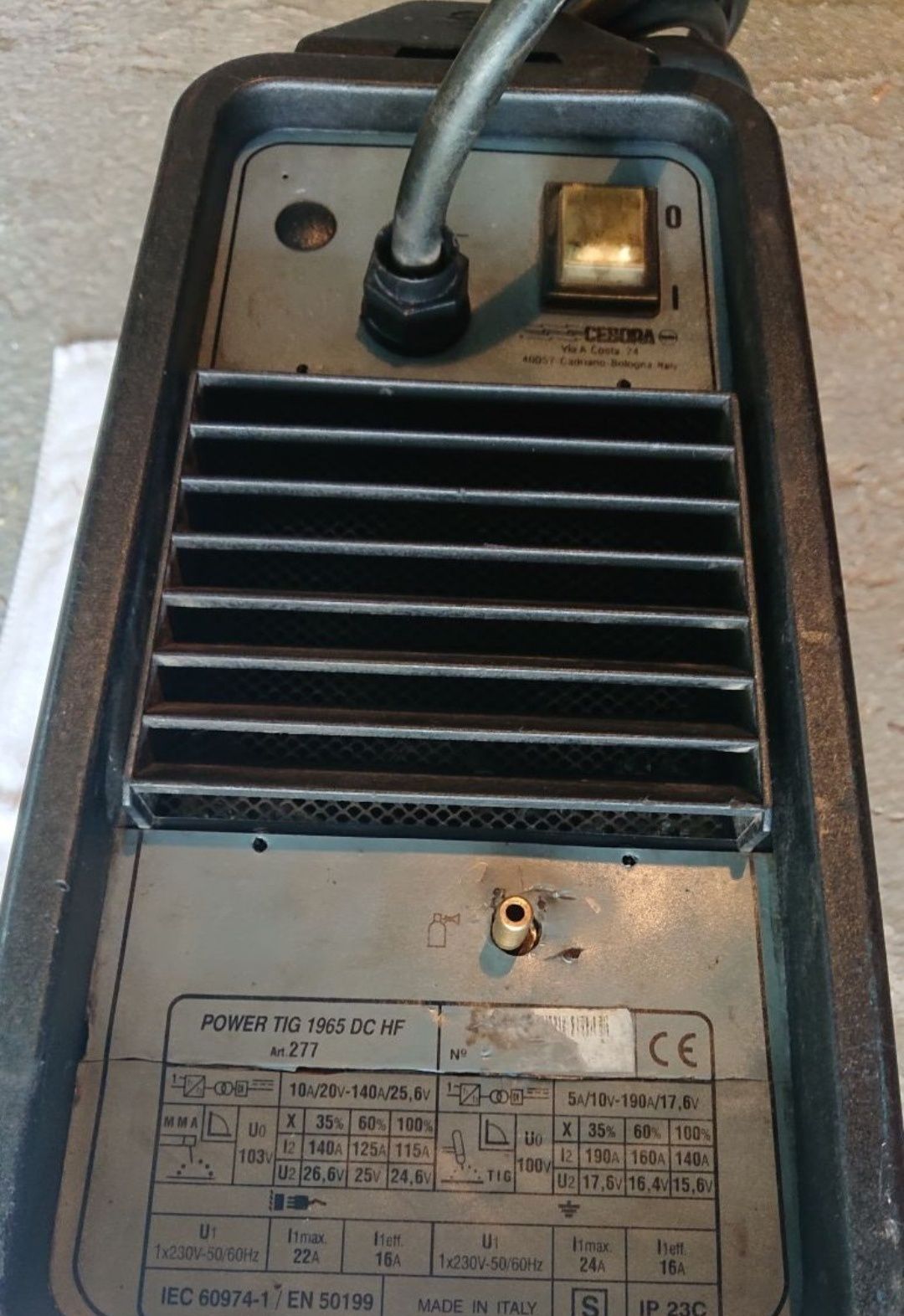 Spawarka Cebora Power Tig 1965 DC hf