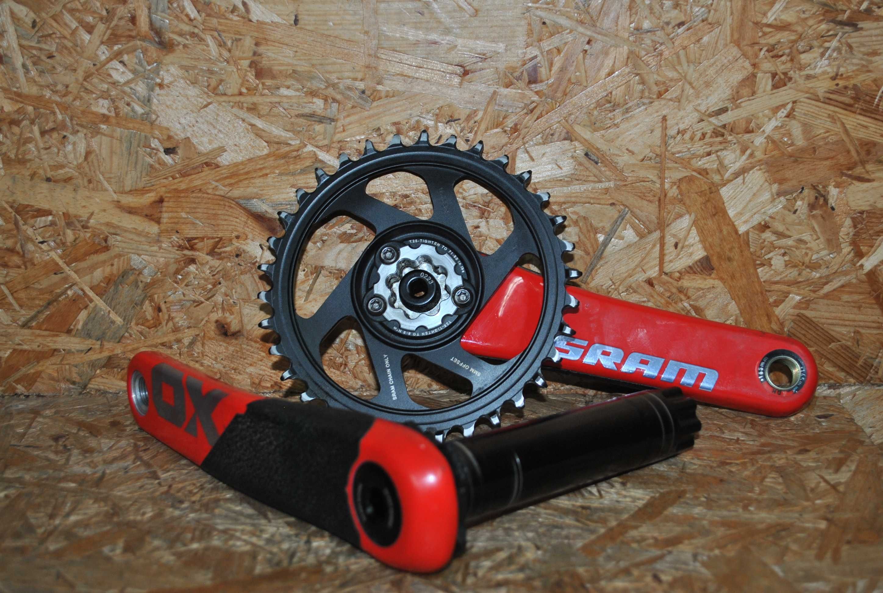 Korba Mechanizm korbowy SRAM X01 DH DUB X-Sync 165mm RED