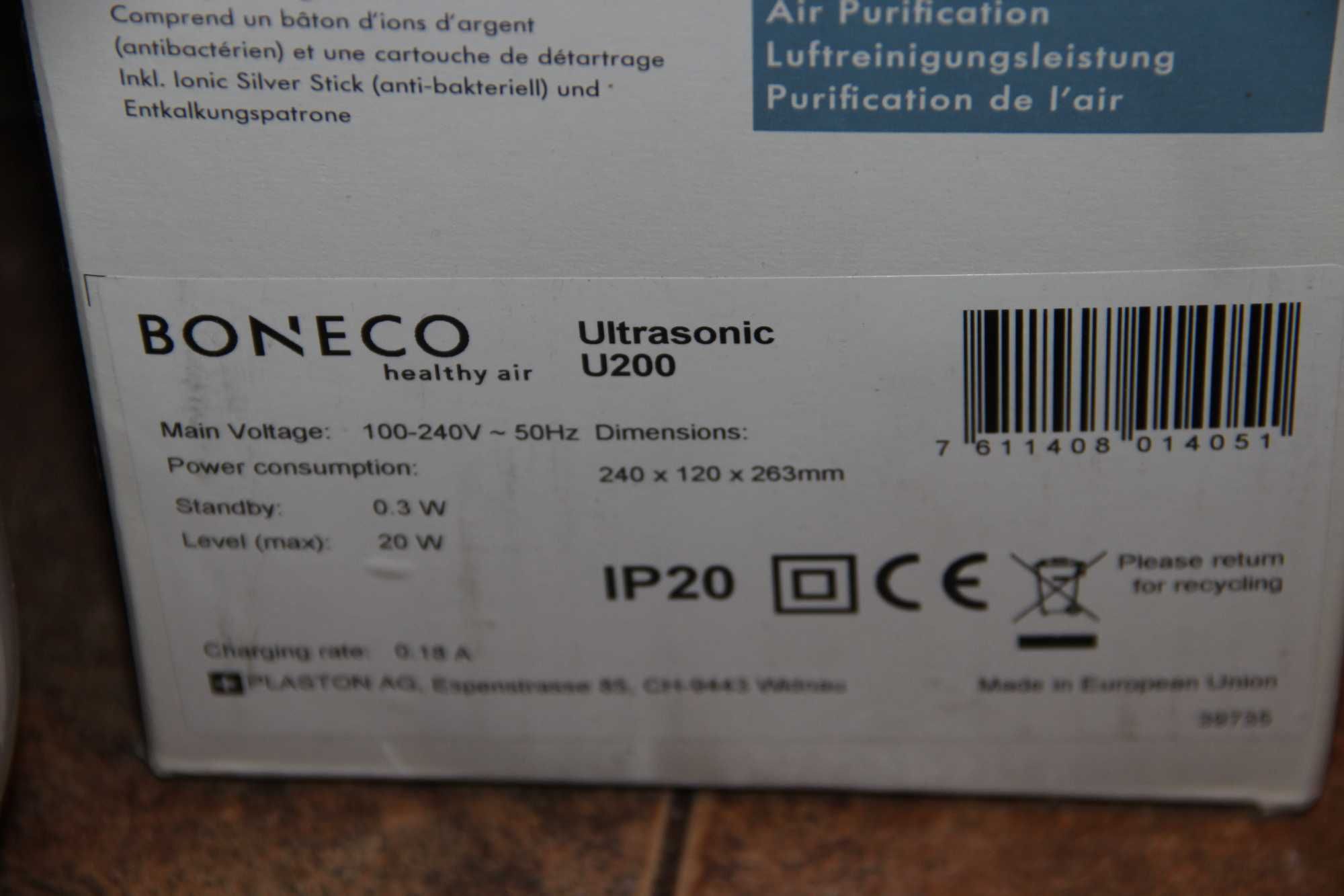 Nawilżacz ultradźwiękowy BONECO Ultrasonic U200
