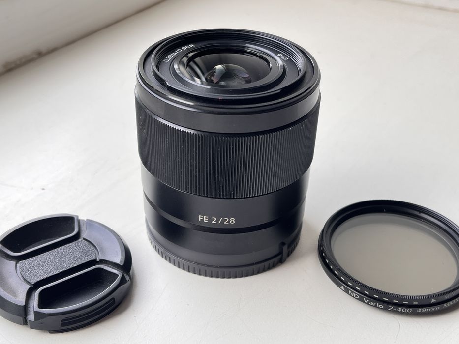 Объектив Sony FE 28mm f/2.0 Полностью рабочий (SEL28F20) + ND фильтр