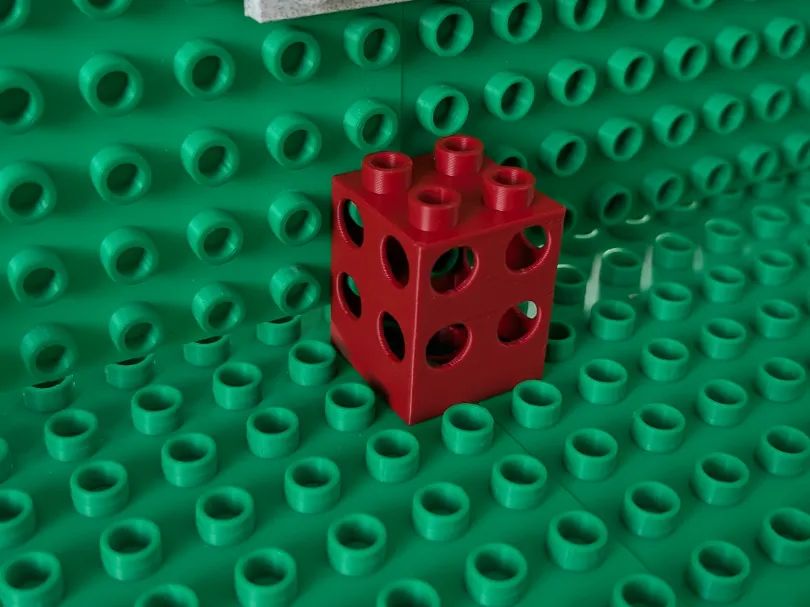 Adaptador Duplo para Blocos de Construção