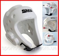 Шлем Smai для карате белый тренировочный