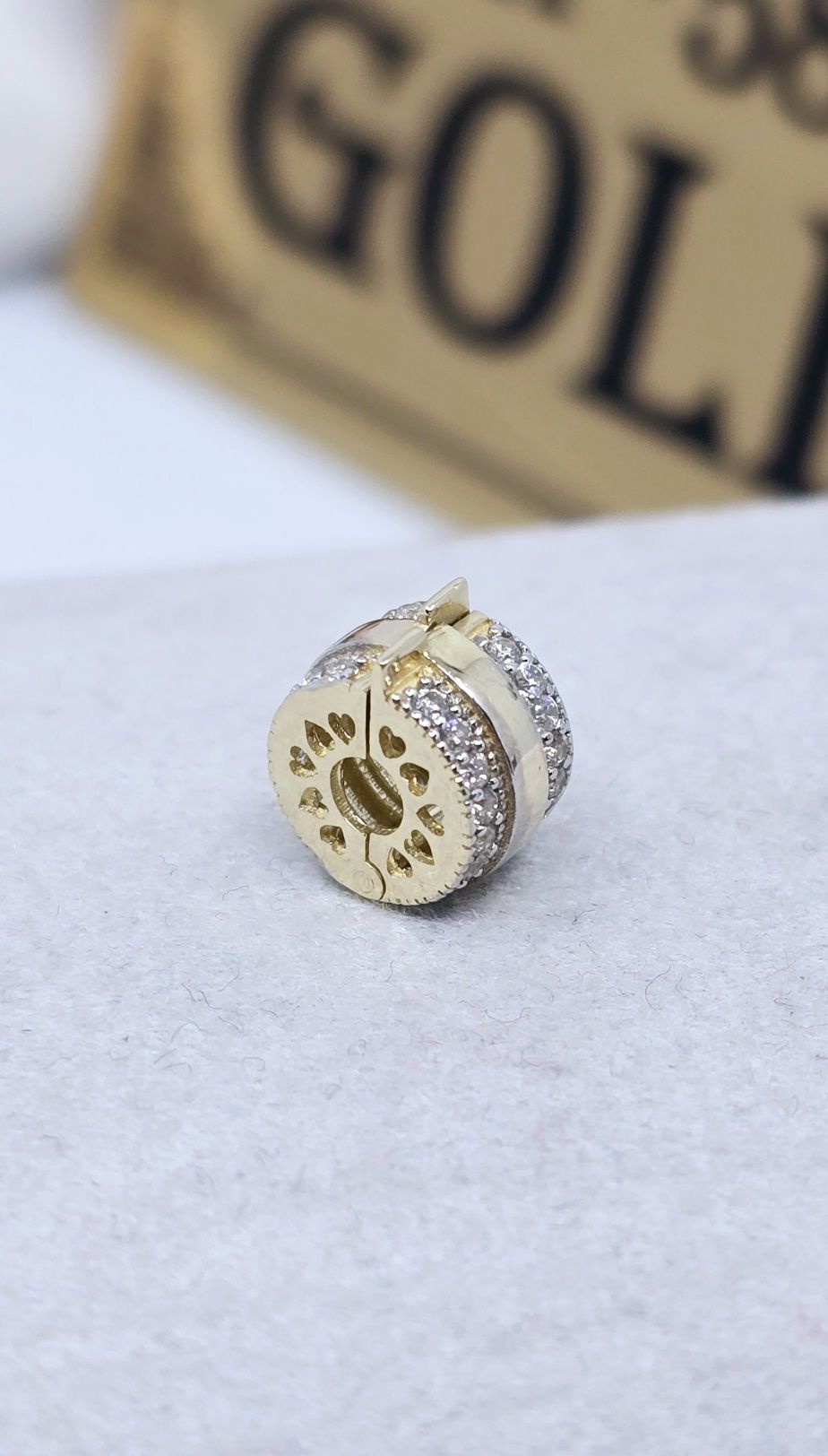 Złoty charms stoper próba 585 14k