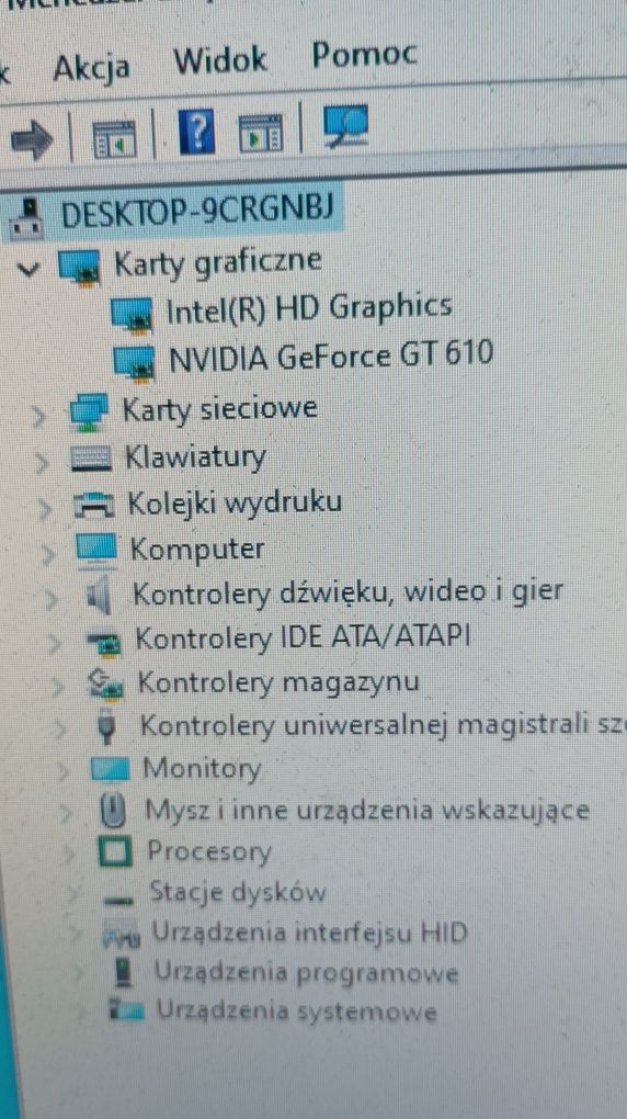 Komputer stacj plus monitor 22" Intel G3260 ssd+hdd