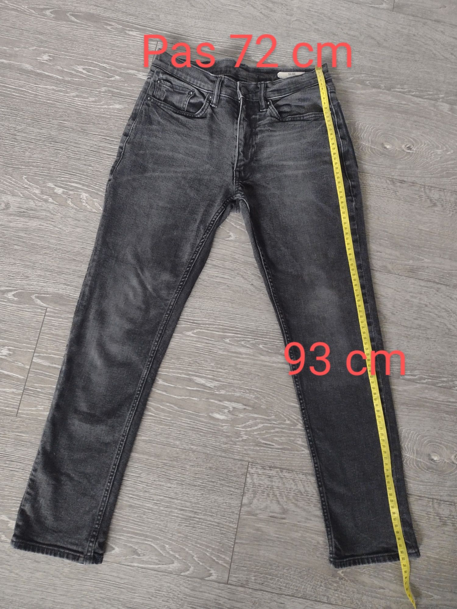 Spodnie  jeansy młodzieżowe chłopięce M&S