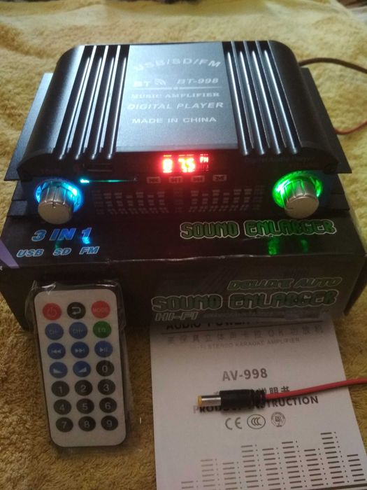 Усилитель Блютуз ВТ-998, АК-170, ZK-MT21, YS-T50L, 2-х, 4-х канальный.