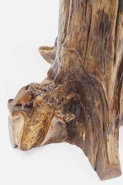 Stolik kawowy Kare Design okrągły 50x40x40cm odcienie brązu, NOWY